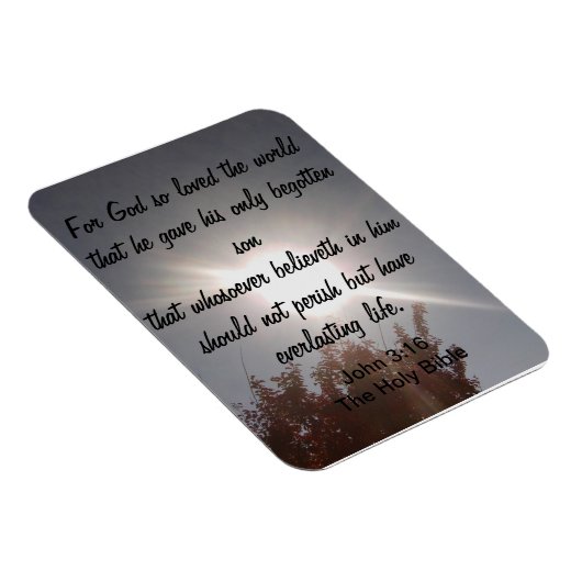 John 3:16 Magnet (Côté Droit)