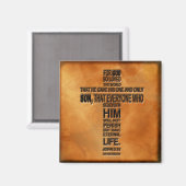 John 3:16 Magnet (Recto/Verso)