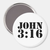 JOHN 3:16 Magnet for fridge or car  (Recto/Verso)