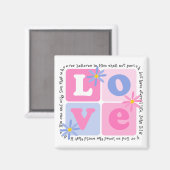 John 3:16 Magnet Magneet (Voorkant / Achterkant)
