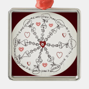 John 3:16 Mandala Metalen Ornament