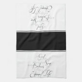 John 3:16 manuscripthanddoek theedoek (Verticaal)