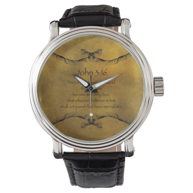 John 3:16 Montre (devant)