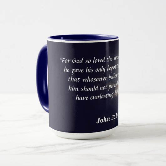 John 3:16 mug (Devant gauche)