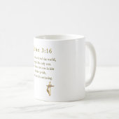 John 3:16 Mug de café chrétien (Devant droit)