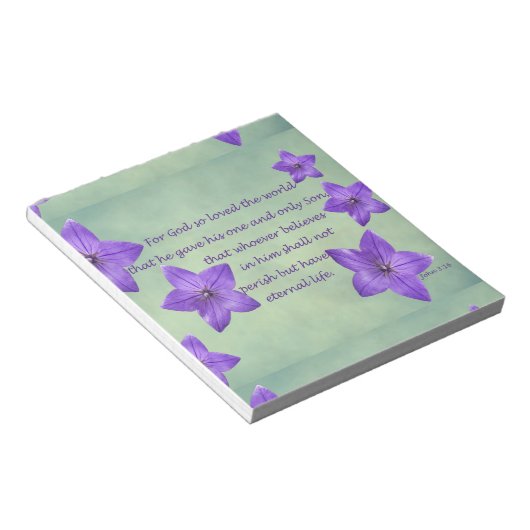 John 3:16 notitieblok (Schuin)