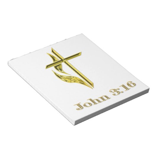 John 3:16 notitieblok (Schuin)