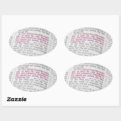 John 3:16 ovale sticker (Vel)