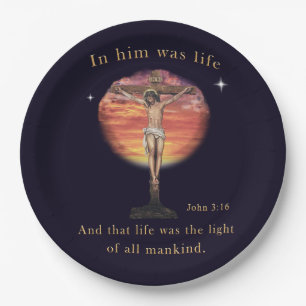 John 3:16 papieren bordje