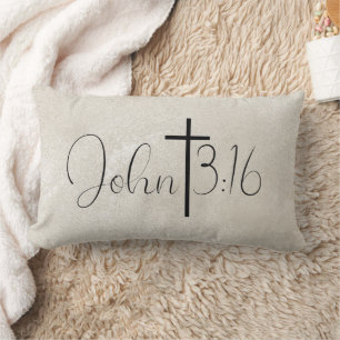John 3:16 Pearl Background Inspirerend Pillow Kussen