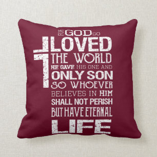 John 3:16 Pillow Kussen