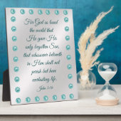 John 3:16 Plaque Fotoplaat (Zijkant)