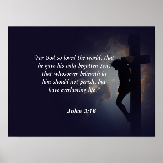 John 3:16 poster (Voorkant)