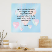 John 3:16 poster (Keuken)
