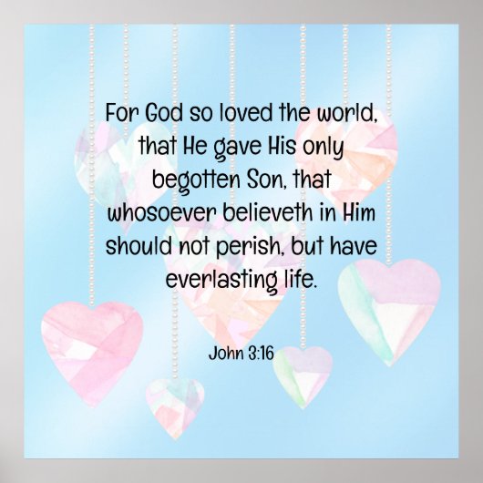 John 3:16 poster (Voorkant)