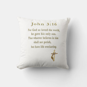 John 3:16 producten kussen