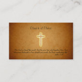 John 3:16 | Religieus kruis Visitekaartje (Voorkant)