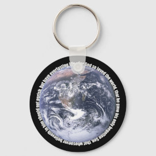 John 3:16 rond de Aarde Sleutelhanger