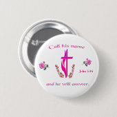John 3:16 ronde button 5,7 cm (Voorkant /achterkant)