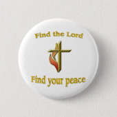 John 3:16 ronde button 5,7 cm (Voorkant)