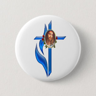 John 3:16 ronde button 5,7 cm