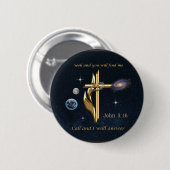John 3:16 ronde button 5,7 cm (Voorkant /achterkant)