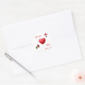 John 3:16 ronde sticker (Envelop)
