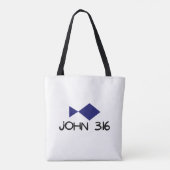 John 3:16 Sac fourre-tout (Dos)