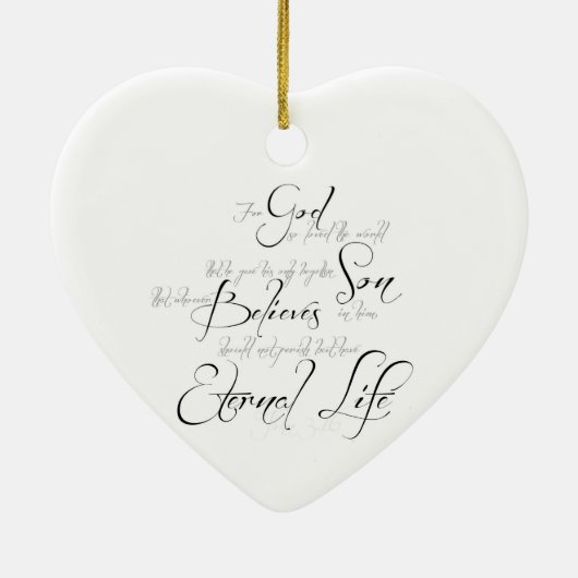John 3:16 script keramisch ornament (Achterkant)