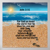John 3:16 Scripture Poster (Voorkant)