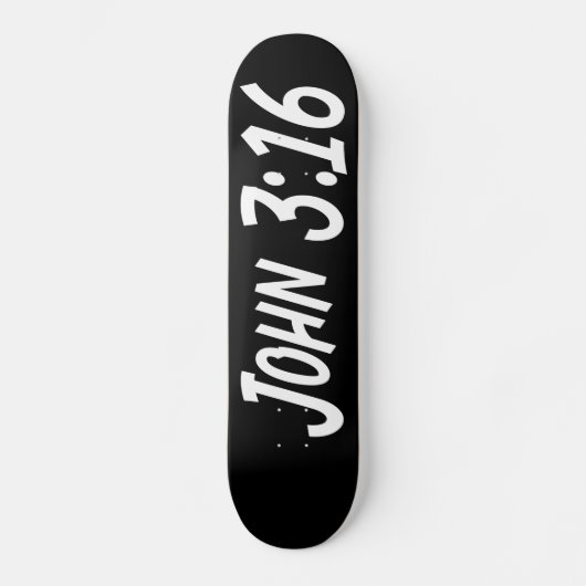 John 3:16 skateboard (Voorkant)