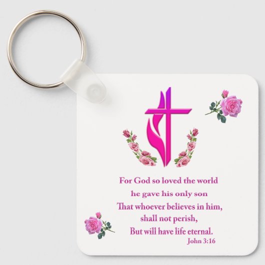John 3:16 sleutelhanger (Voorkant)