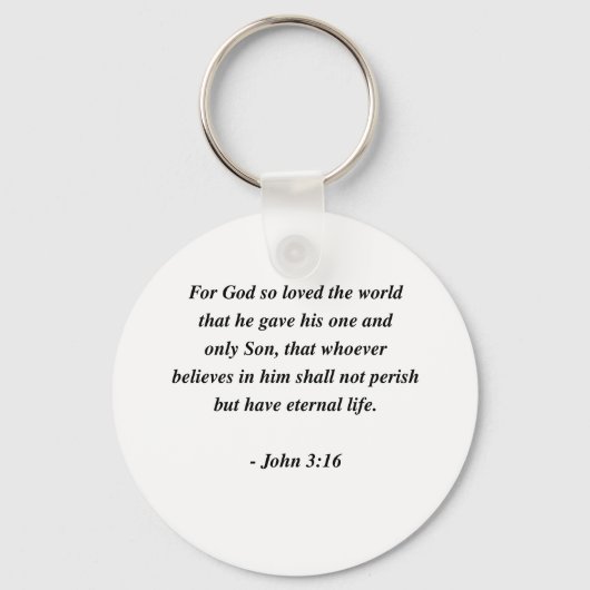 JOHN 3:16 SLEUTELHANGER (Voorkant)