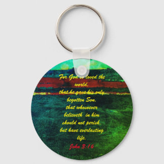 John 3:16 Sleutelhanger van de Bijbelse scripture 