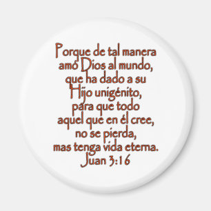 John 3:16 Spaans Magneet