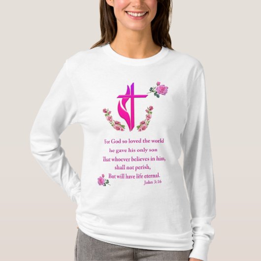 John 3:16 t-shirt (Voorkant)