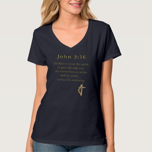 John 3:16 t-shirt (Voorkant)