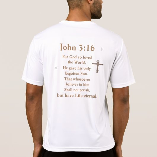 John 3:16 t-shirt (Achterkant)