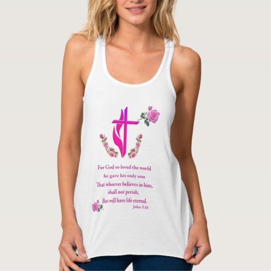 John 3:16 tanktop (Voorkant)