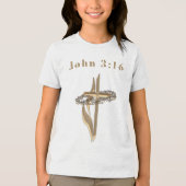 John 3:16 Tri-Blend shirt (Voorkant)