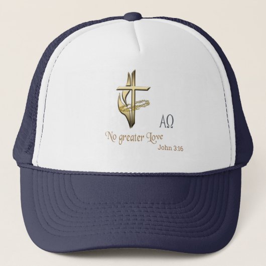 John 3:16 trucker pet (Voorkant)