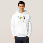 John 3:16 v1F - Basic Hoodie (Voorkant volledig)