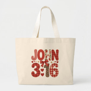 John 3:16 Valentijn Jumbo Tote