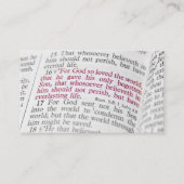 John 3:16 visitekaartje (Voorkant)