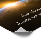John 3:16 - voor God die zo van de wereld hield Poster (Hoek)