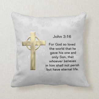 John 3:16 (wit) kussen