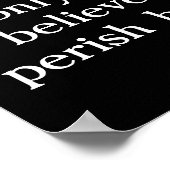 John 3:16 Wolven kijken naar de volle maan. Poster (Hoek)