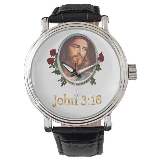 John 3:16 Womans horloges (Voorkant)