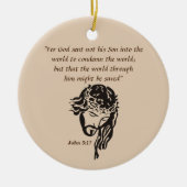 John 3:17 keramisch ornament (Voorkant)