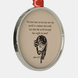 John 3:17 metalen ornament